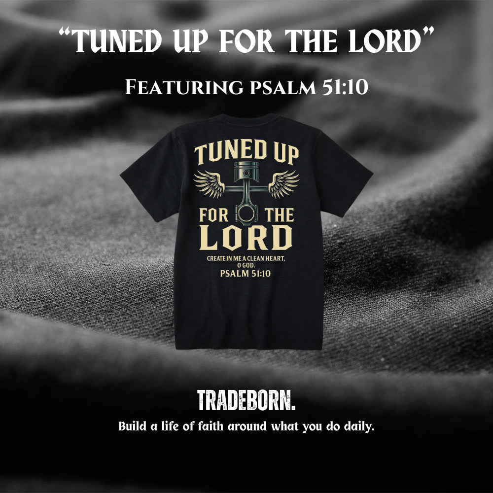 Tuned Up For The Lord - Premium Tee