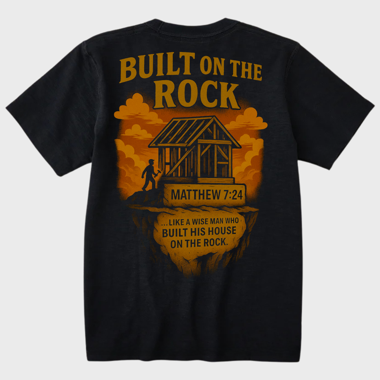 Built On The Rock - Premium Tee