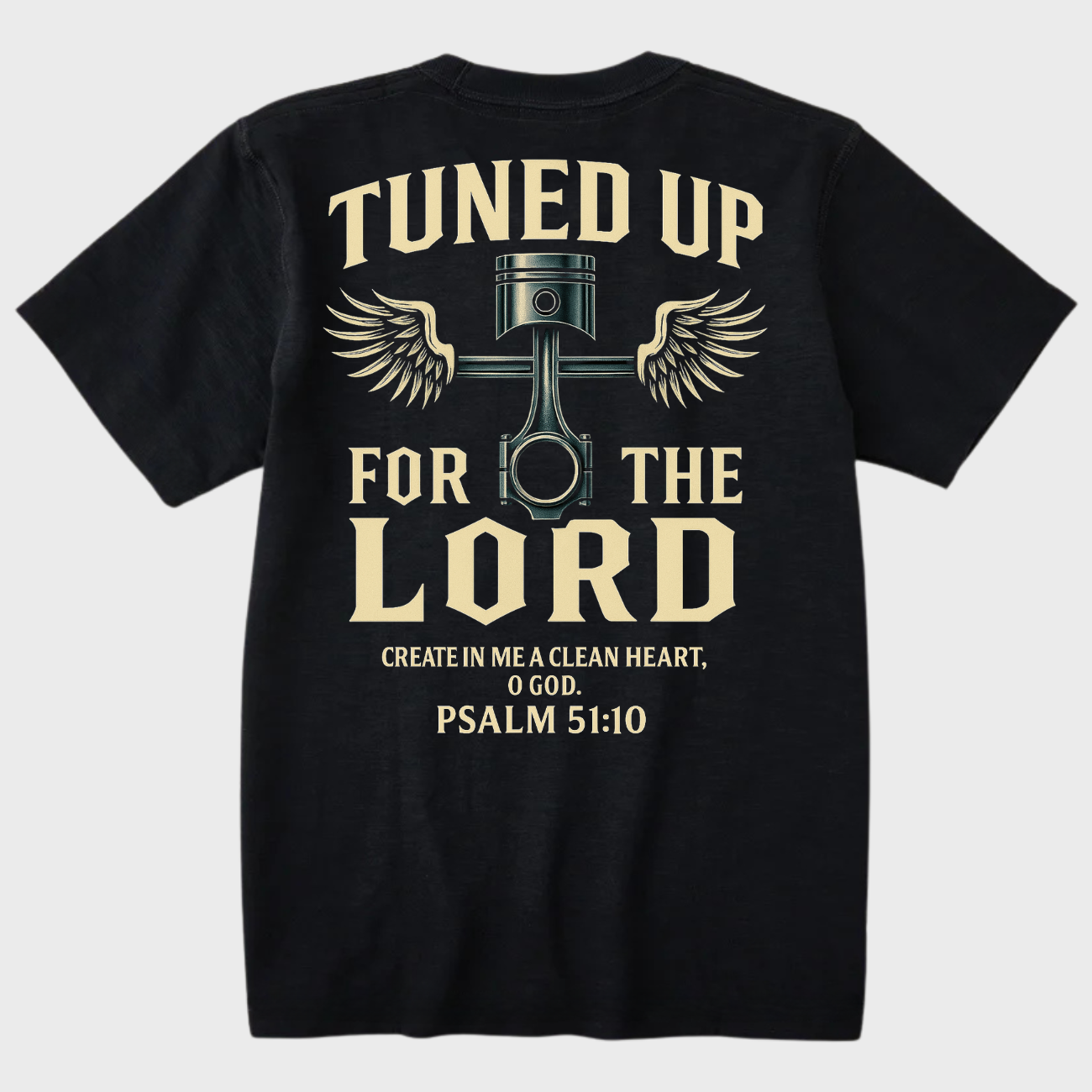 Tuned Up For The Lord - Premium Tee