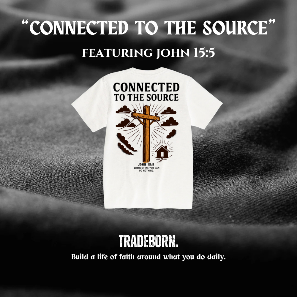 Connected To The Source - Premium White Tee