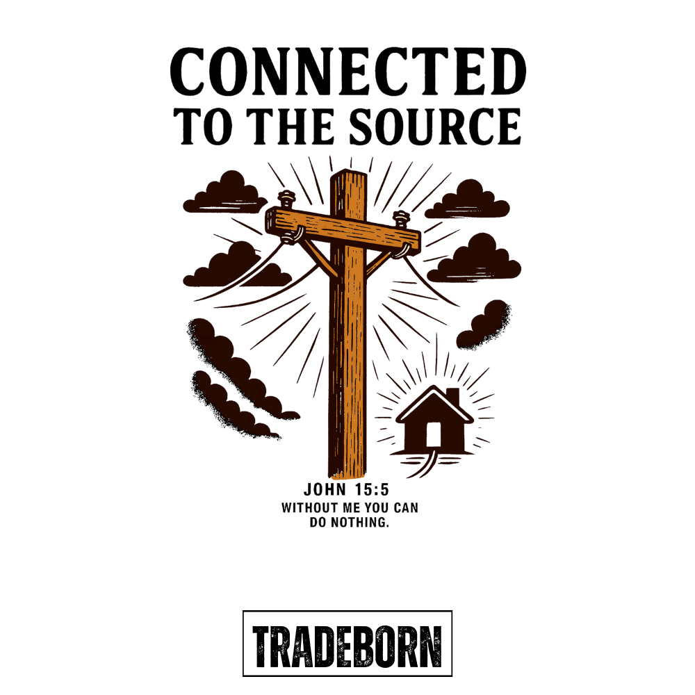 Connected To The Source - Premium White Tee