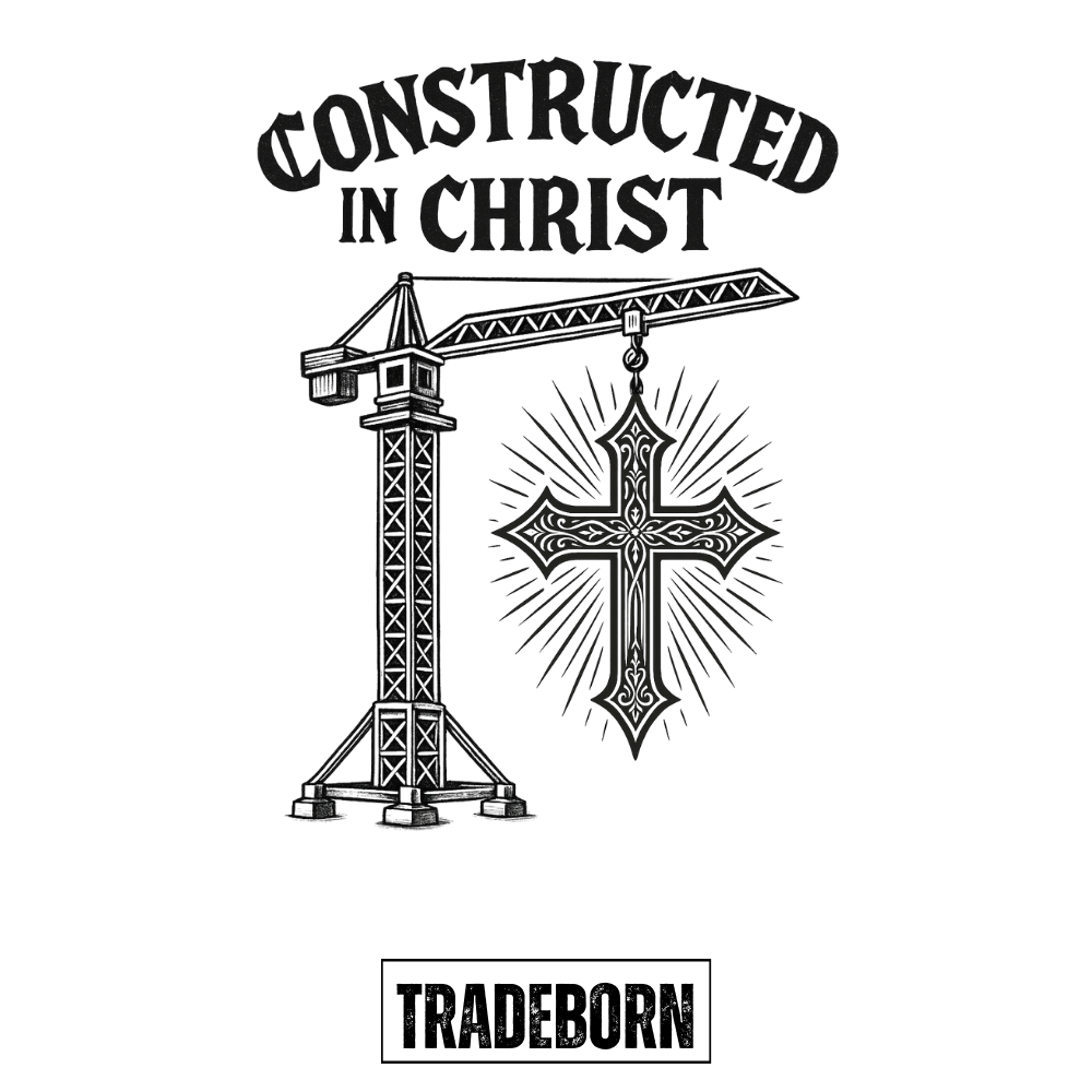Constructed In Christ - Premium White Tee