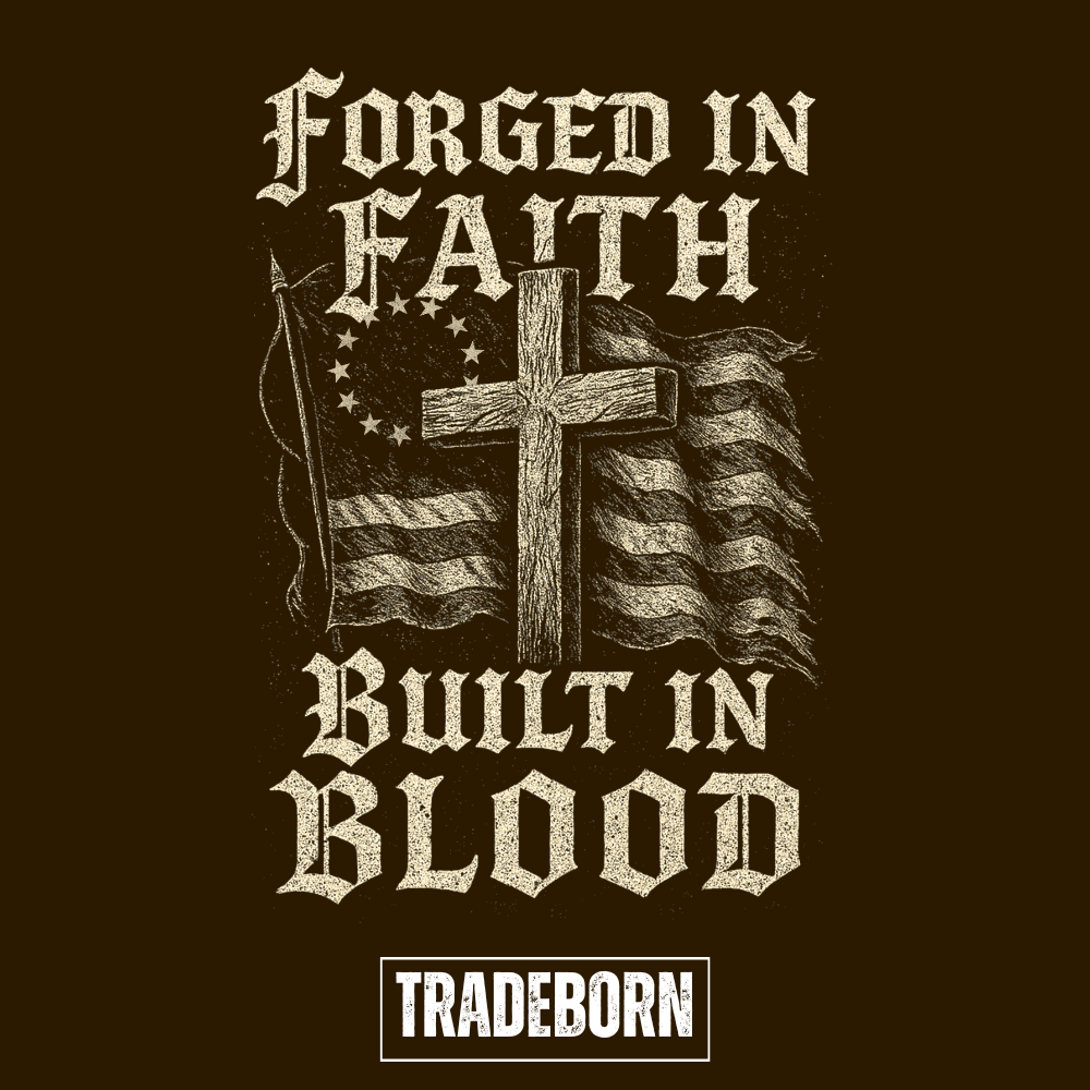Forged In Faith - Premium Brown Tee
