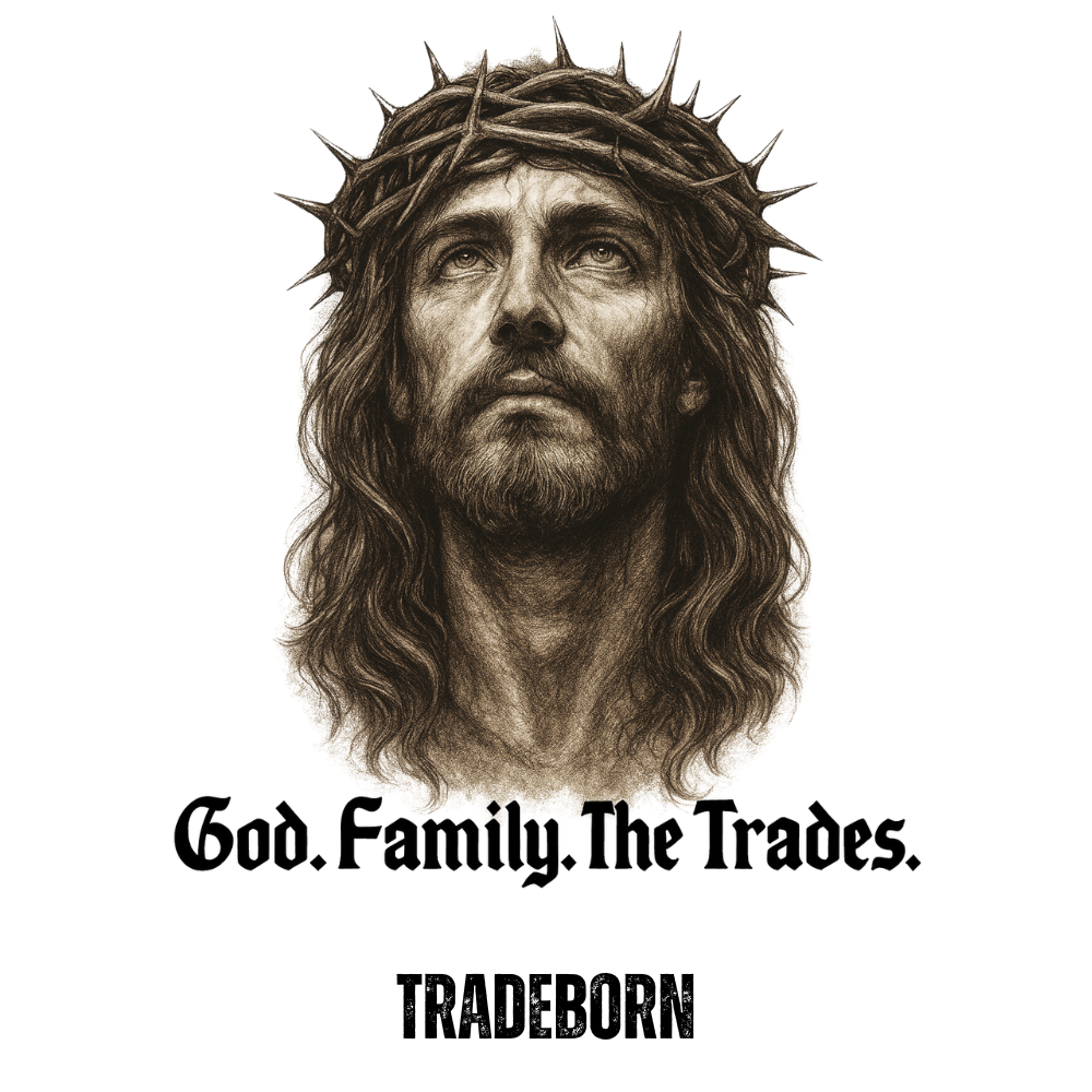 God. Family. The Trades. - Premium White Tee