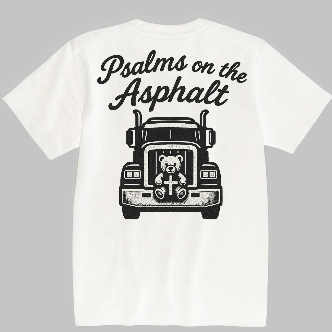 Psalms On The Asphalt - Premium White Tee